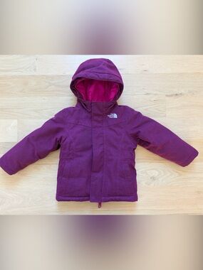 The North Face Kids Hooded Puffer Jacket - Berry Plum